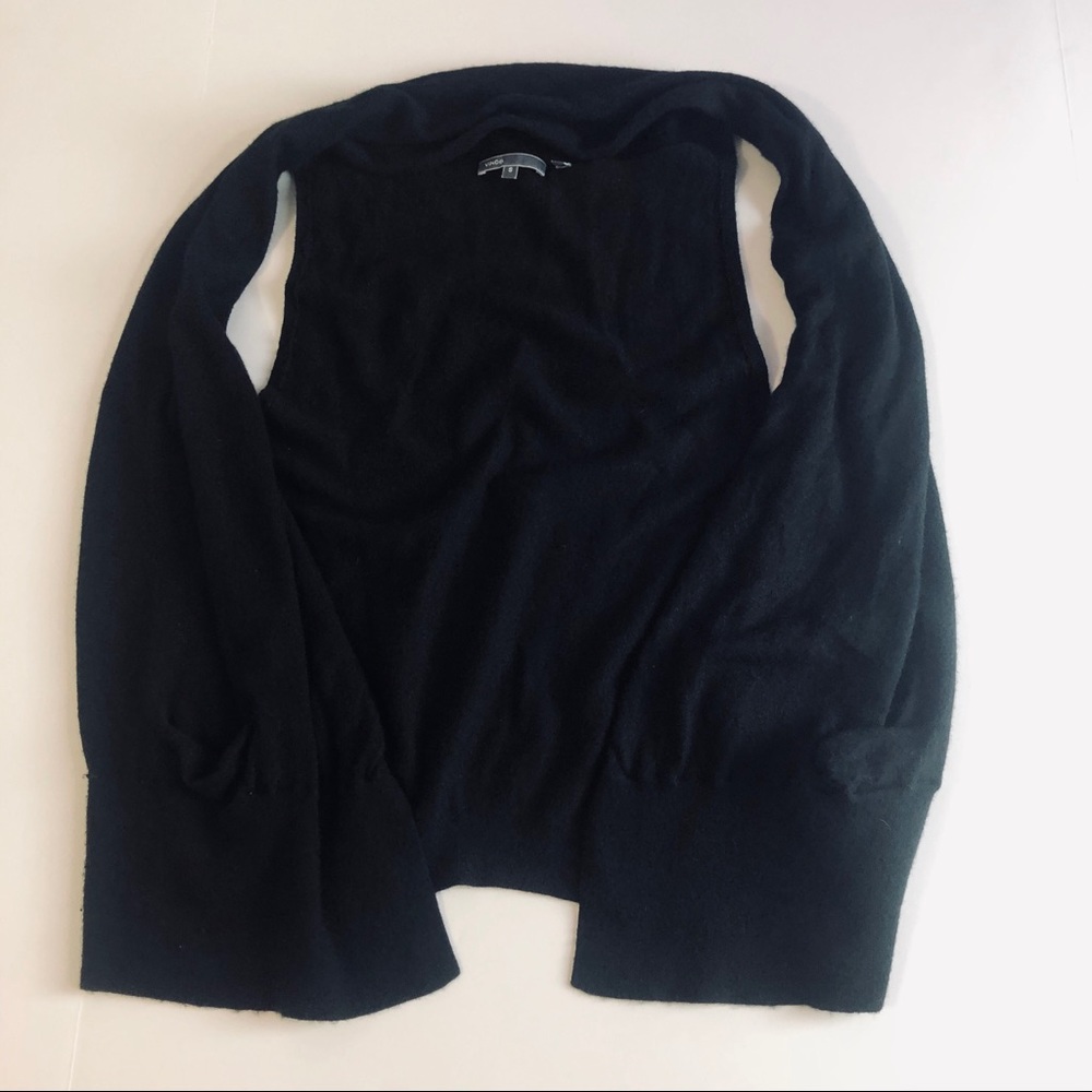 🎉HOST PICK🎉VINCE BLACK 100% CASHMERE CARDIGAN - Picture 9 of 16